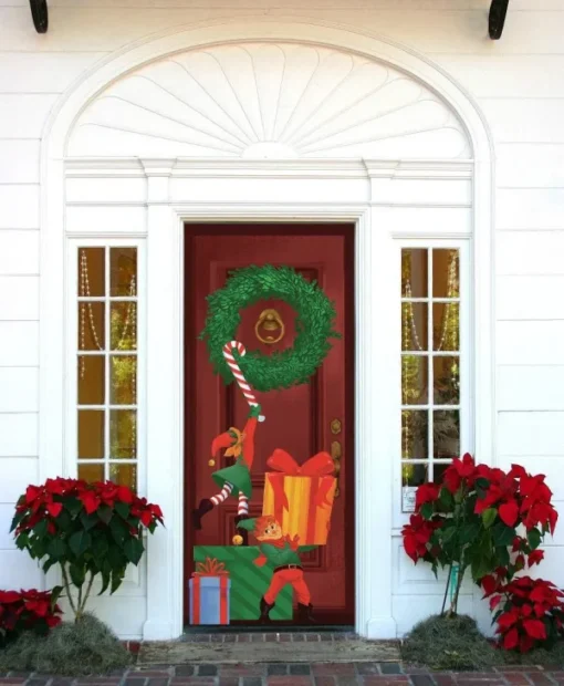 3Pcs Elf Door Cover 72in