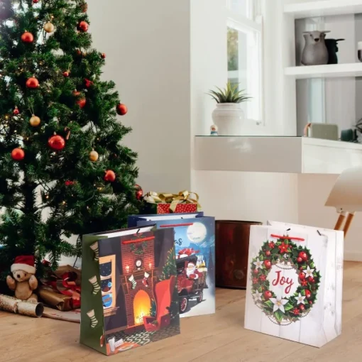 Christmas Goody Paper Bags, 18Pcs