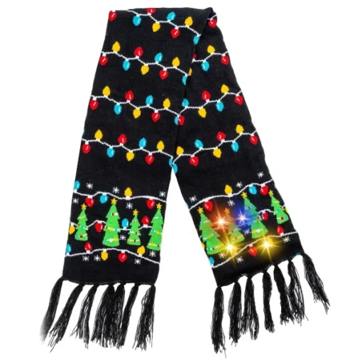 Christmas Lit-up Knitted Scarf