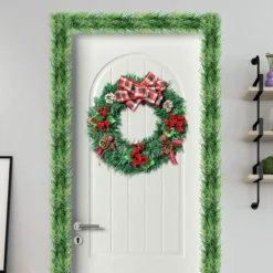 Non Lit Green Artificial Christmas Garland Decorations 50ft