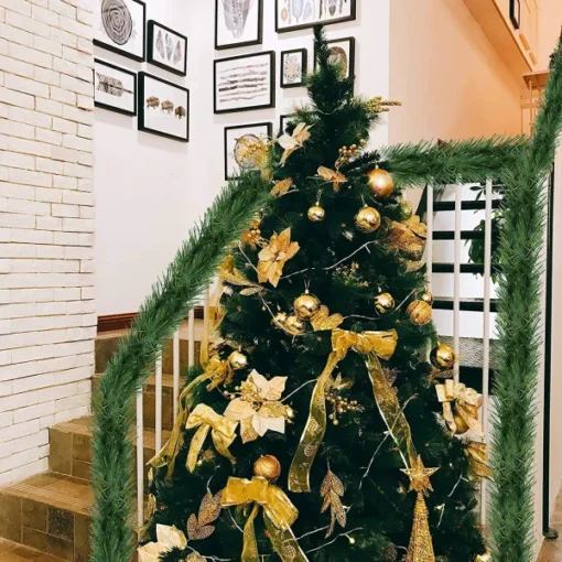 100ft 2pcs Artificial Green Christmas Garland