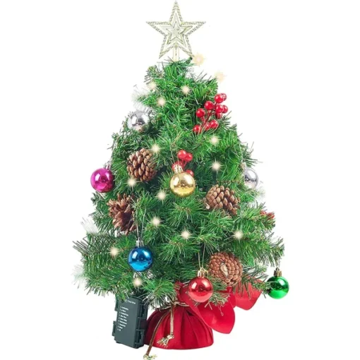 Prelit Tabletop Christmas Tree With Warm White Light 22in